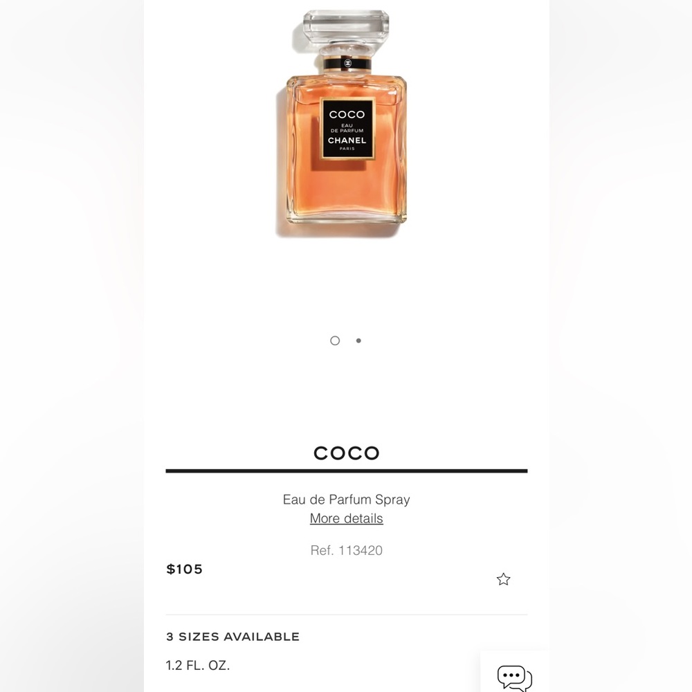 COCO by Chanel Eau de Parfum 1.2oz brand new without box Perfume